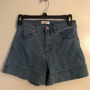 Women’s Cuffed Denim Jean Shorts